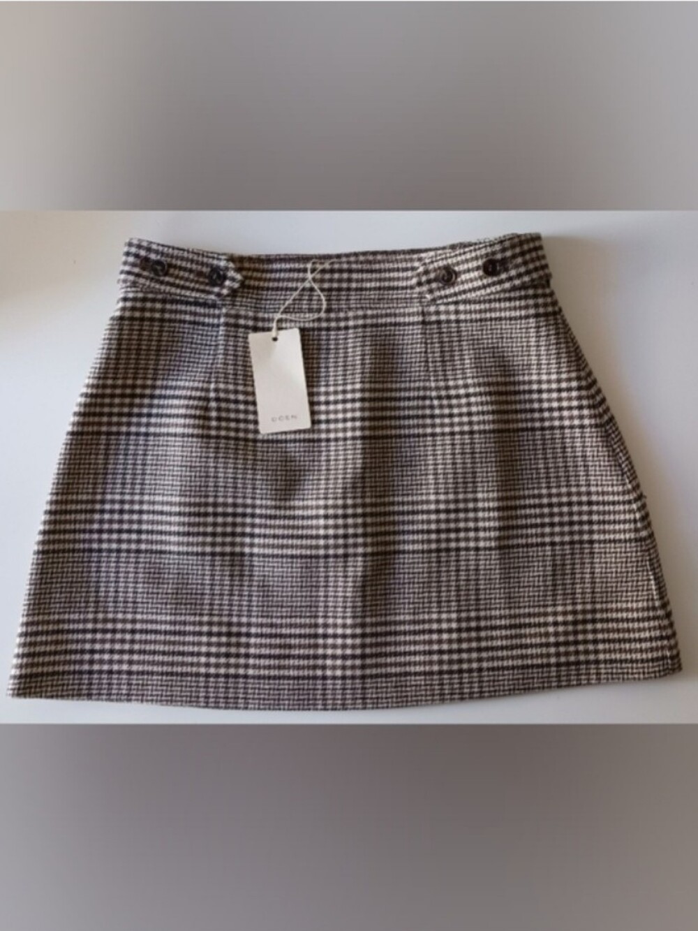 NWT Doen Chieri Sommerville Check Mini Skirt Size 6